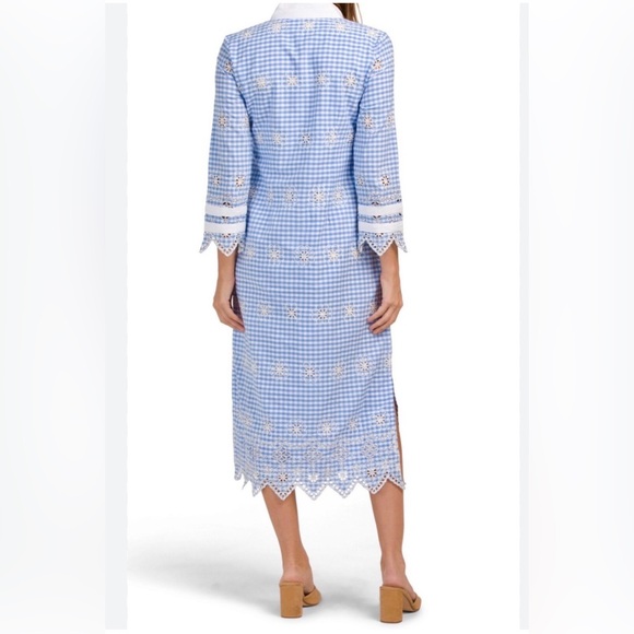 Sail to Sable Long Sleeve Gingham Tunic Dress - Picture 3 of 9